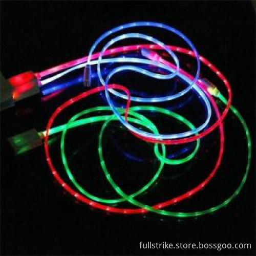 3ft LED Flashing USB Cable for iPhone/ iPad or Samsung Mobile phone